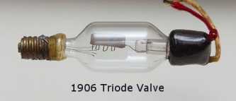 1906 Triode Valve. 